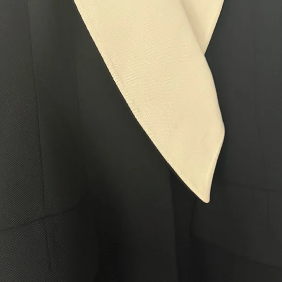 Iconic AW 2013 Dior Wool with white shawl collar Dress by Raf Simons